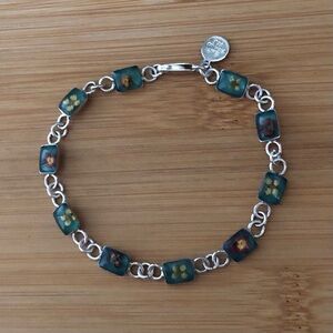 $46  Designer Estate Bracelet  Sterling Silver  Marked MWS 925 MEXICO